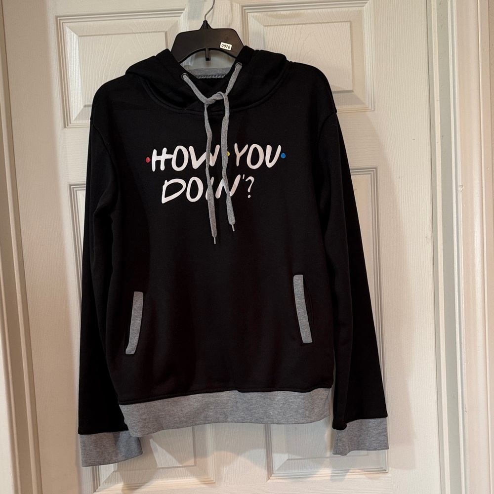 SHEIN Black and Gray Hoodie size medium